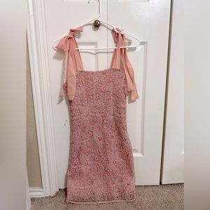 Pink mini dress